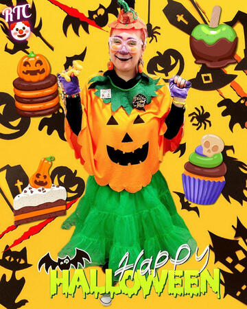 "Punkie" Pumpkin Clown